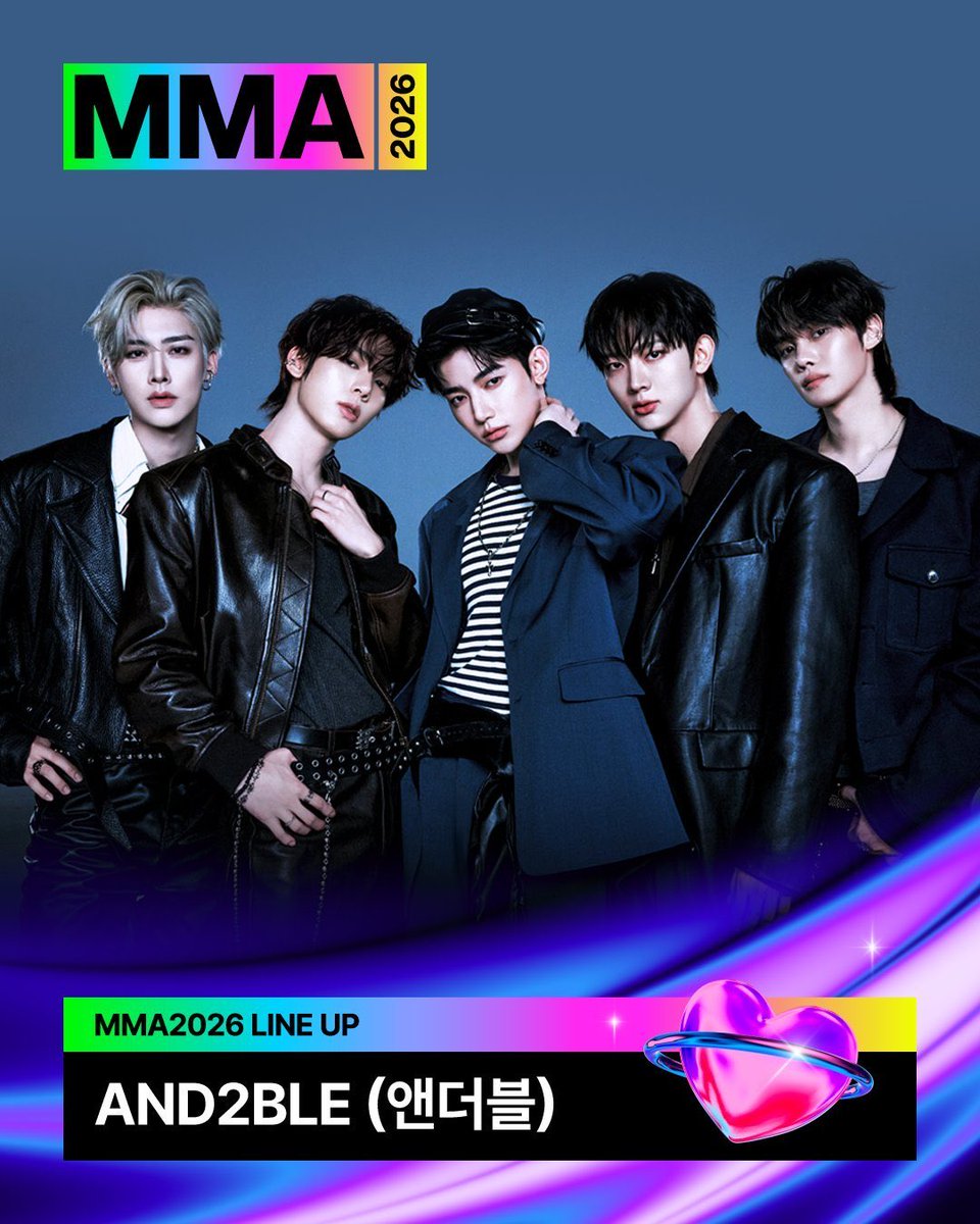 mochiirang's tweet photo. while waiting for the comeback news to drop, we’re getting these two pieces of news about and2ble going to MMA 2026 and D Awards in Paris.. and it feels so good ❤️ https://t.co/Fbe2Jc72nj