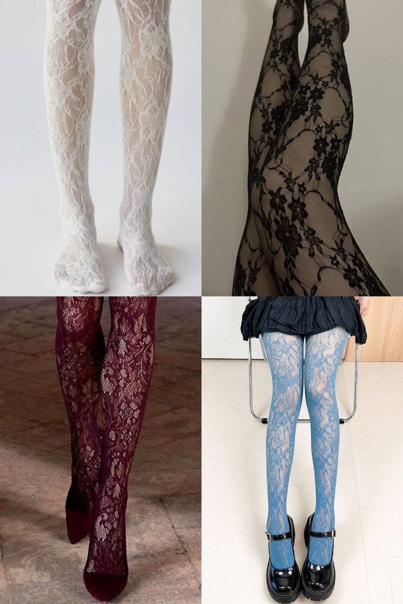 _GirlSay's tweet photo. lace tights have my heart https://t.co/fXXoplFywu