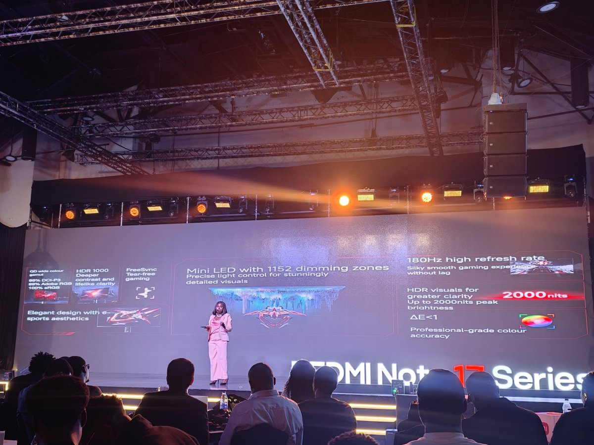 ani_kudi's tweet photo. Aside the Redmi Note 17 Series.
@XiaomiNigeria also announced the launch of their monitors for gaming and working.
A total of 3 different models of the monitors was announced.
#XiaomiFansNigeria
#XiaomiFansAtLaunch
#REDMINote17Series
#REDMI https://t.co/IvpOjpHZzj