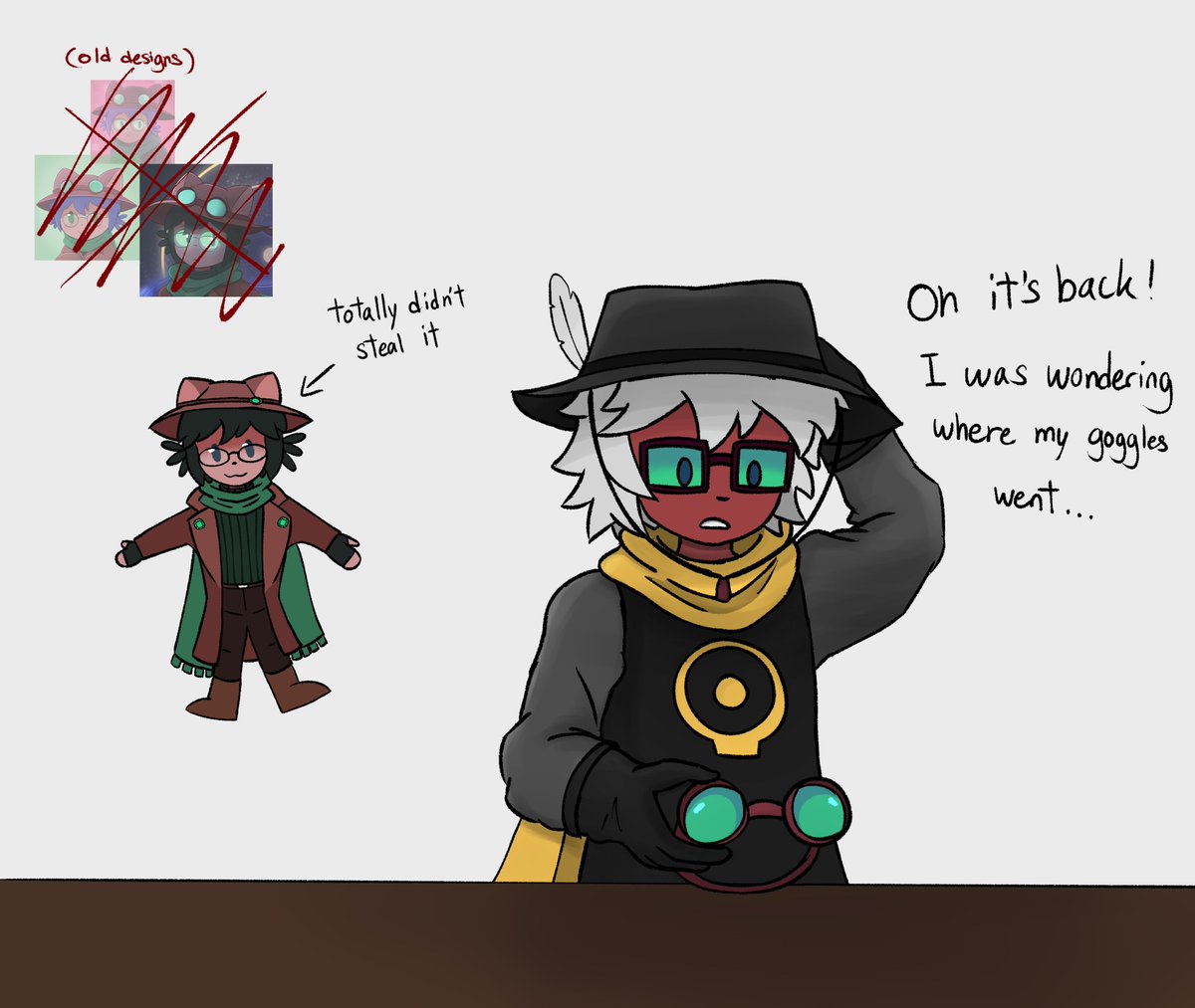 slimedstone's tweet photo. finally after so many iterations
here's Emerald!! ☘️
and a couple more doodles

#oneshotgame #oc https://t.co/2TBKeP1Rgj
