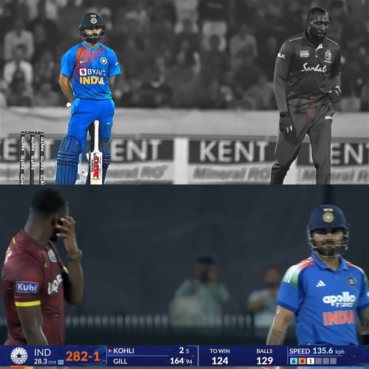 imkevin149's tweet photo. This stare from Kohli reminded me of that celebration against Williams 😭🔥 https://t.co/9huVzlDsEM
