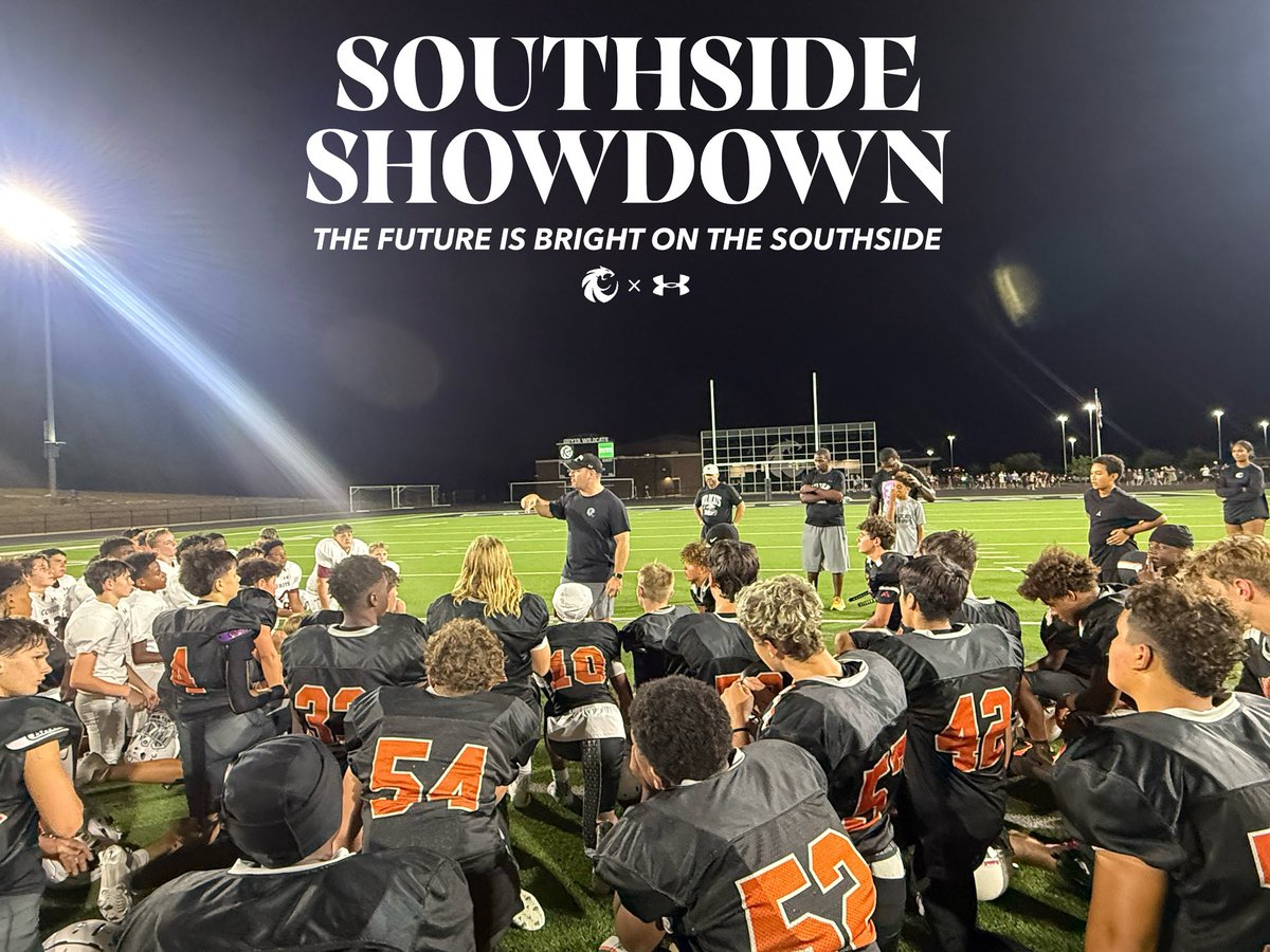 DentonGuyer_FB's tweet photo. The Southside Showdown 

The last two nights the talent and energy from both middle schools were on full display.

We can’t wait to see these young Wildcats in the black and silver!

The future of Guyer football is bright

#Southside | #DifferentBreed https://t.co/xLuXexzvE2