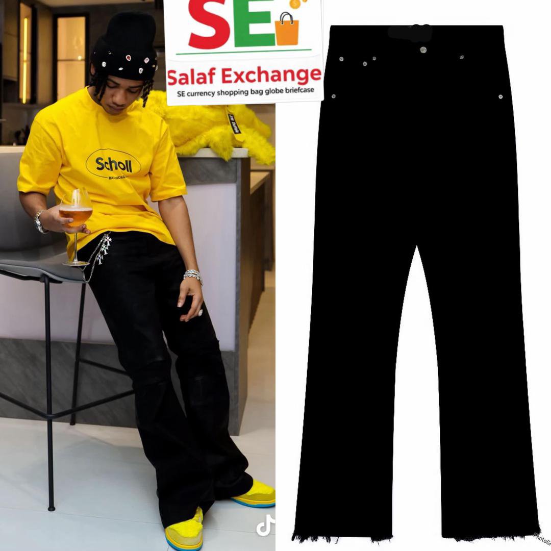 Biggest_Jinn's tweet photo. BLACK FLARE JEAN RESTOCKED! 🔥
No be regular jean, the cut is crazy!
Sizes: 30-38 | DM for price

For quick response DM 
https://t.co/8donv6PGa4 https://t.co/T4NFisVGvN