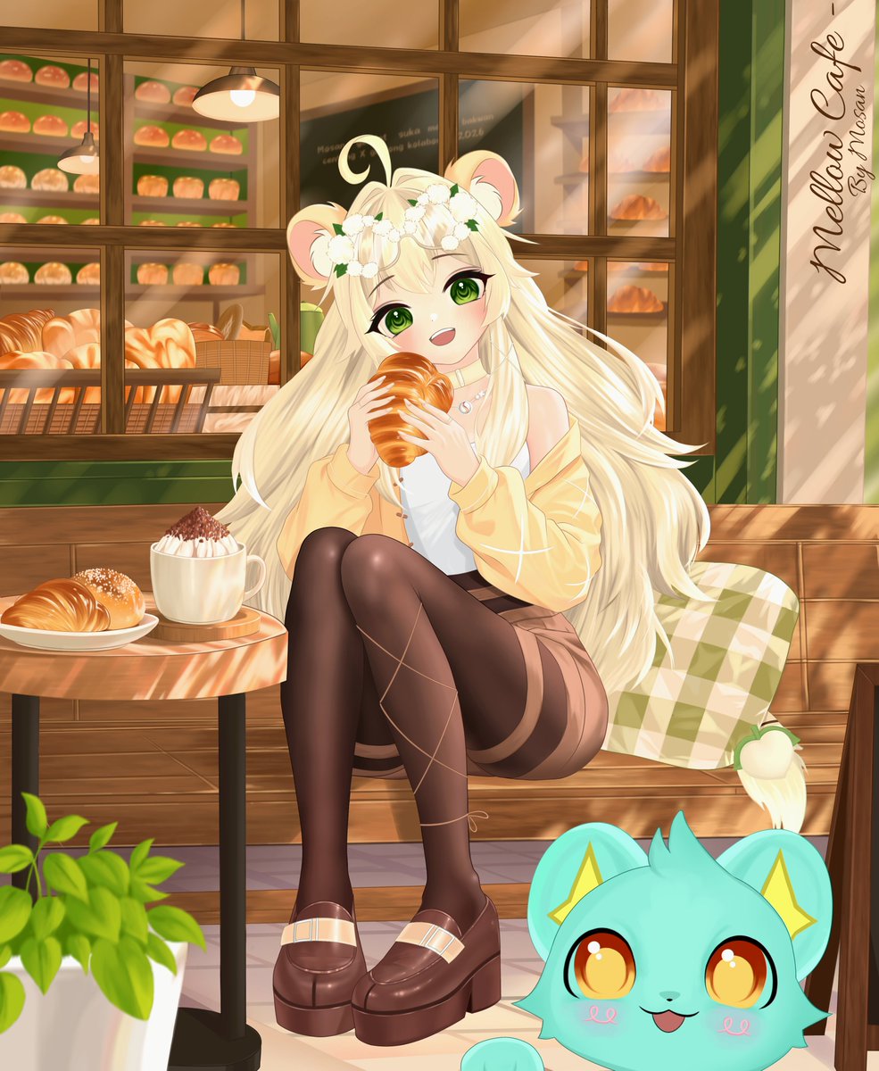 Mosanvaelith77's tweet photo. Sweet moments, mellow days - 🍰☕
Here's my entry ! :3
#aspenscribbles2026 https://t.co/vpAlnqi4rS