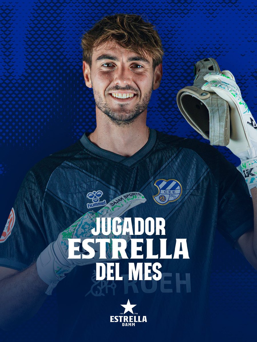 CEEuropa's tweet photo. L’home de les xancletes ha estat escollit per a tots vosaltres com el jugador estrella del mes de setembre 🗳️

Les aturades i el seu carisma el fan ser el jugador del mes @EstrellaDammCat https://t.co/z78x9opfq4