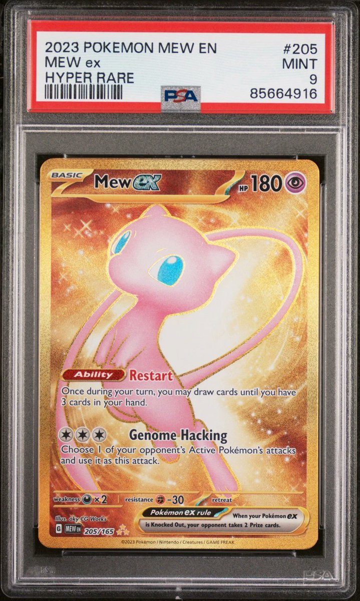 slabgeek's tweet photo. 🔥 NEW LISTING 🔥

> 2023 Mew ex #205
> PSA 9
> $45 💰

Now available on SlabGeek.

💬 Chat directly with the seller
💸 0% buyer &amp; seller fees

View listing:
https://t.co/7mxJJ7DZaa https://t.co/vrKoHQXcwa