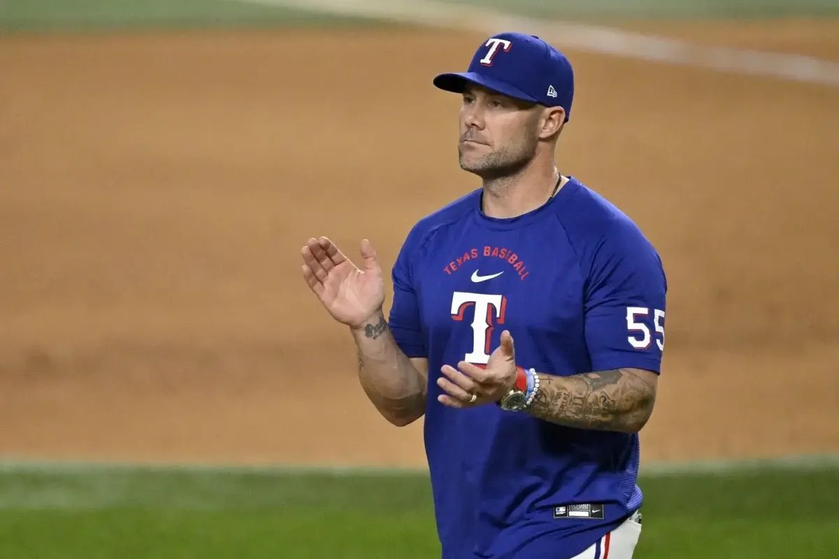 SleeperRangers's tweet photo. What grade would you give Skip Schumaker in his first season as Rangers manager? https://t.co/VdNnaaJKyX