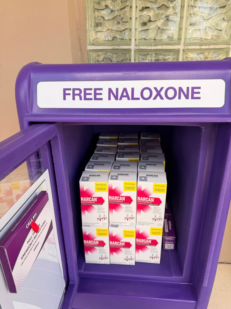 ELEOSWELLNESS's tweet photo. NARCAN is now more accessible on our campus.
We’ve added three NARCAN stands where community members can walk up and take what they need. Each stand also includes a bilingual training video showing how to administer NARCAN.
#Eleos #NARCAN #OverdosePrevention #CommunityResources https://t.co/8uEQRk1bqU