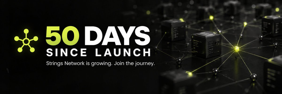 StringNets's tweet photo. 🎉 Strings Network is 50 days old today!

We’re still in the early stages, so the number of people who have joined in such a short time has surprised us. Thank you to everyone who has supported Strings and helped the community grow.

Our plan, set before launch, is to build a DeFi ecosystem that connects Web2 and Web3 through useful products and integrations. We expected to grow steadily as we introduced more projects. This rapid growth is exciting, but it doesn’t mean we should rush development or lose sight of the plan.

The mining app was the first step. We’re proud it’s now available on both Android and iOS and is working as intended. We’ll share more about other projects when they’re fully tested and ready to use.

Some people may take a break while we build. We hope they’ll follow our progress and consider returning as new projects become available.

Not part of Strings yet? Join us at https://t.co/LBvSzBLkjj.

Thank you for being part of our first 50 days. We’re building steadily, one step at a time. 💚
