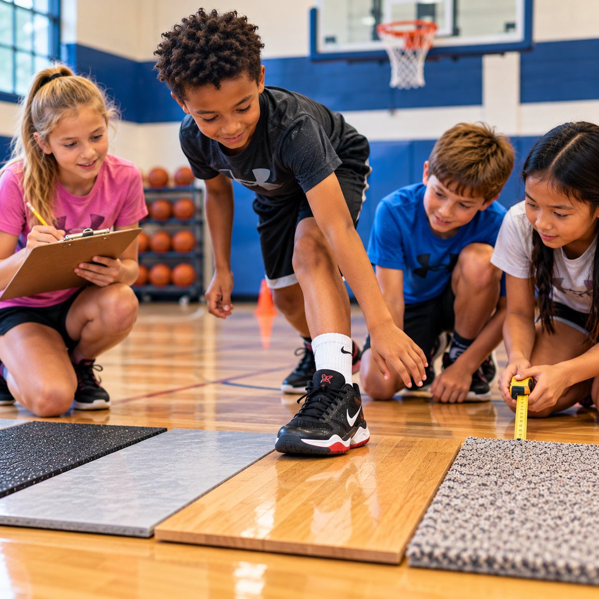 STEMsportsUSA's tweet photo. 👟 Which surface creates the most friction?
Don't tell students.
Let them test it.
🧠 Predict
🧪 Test
📏 Measure
📝 Record
📊 Compare
Then ask:
Did the evidence support your prediction?
#STEMSports #SportsScience #HandsOnLearning https://t.co/X3kbVWqws3