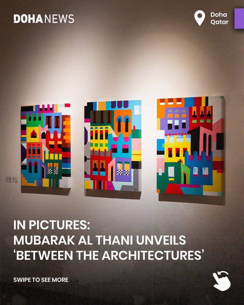 dohanews's tweet photo. #Qatari artist and urban planner Mubarak Al Thani gathered with guests from #Doha’s art and cultural community for the opening of “Between the Architectures” at Mohammed Bin Jassim House in Msheireb.
The exhibition brings together paintings and sculptures shaped by Al Thani’s dual practice as an artist and urban planner, exploring the relationship between architecture, memory and how people experience the spaces around them.
Drawing on Doha’s evolving urban landscape, his works move between structure and abstraction, reflecting on how architecture carries traces of place, identity and change.
Presented by @MsheirebMuseums in collaboration with Al Markhiya Gallery, the exhibition is open to the public at Mohammed Bin Jassim House.