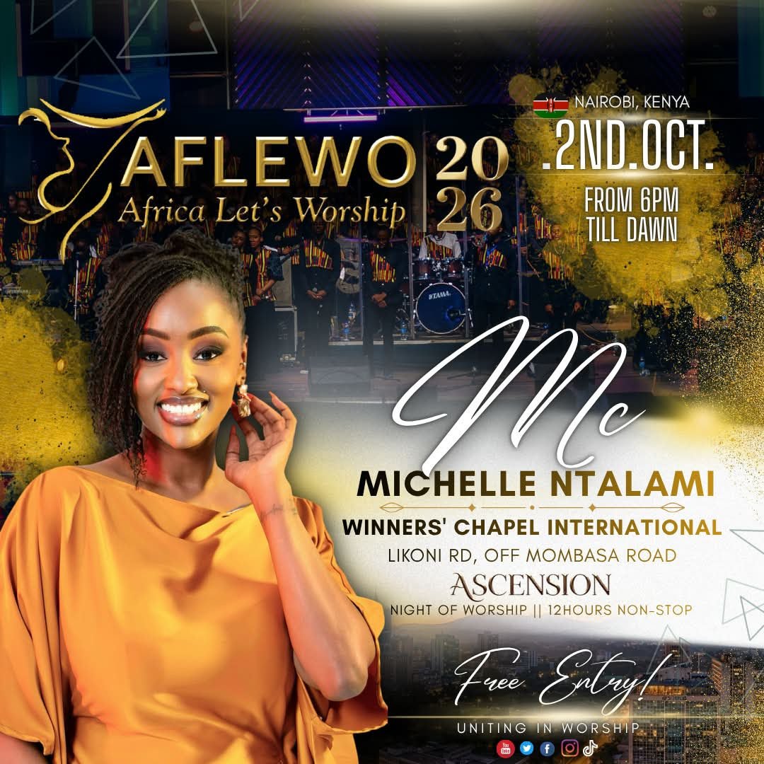 _theluji's tweet photo. The stage is set,
Introducing our official #AFLEWO2026 MC, Michelle Ntalami. A voice of impact, a presence of grace, and an energy that perfectly matches a night dedicated to worship beyond limits.
Nairobi, are you ready? 
#AFLEWO2026 #FormNiAFLEWO #Beyond20 https://t.co/QIPzmFfJLx