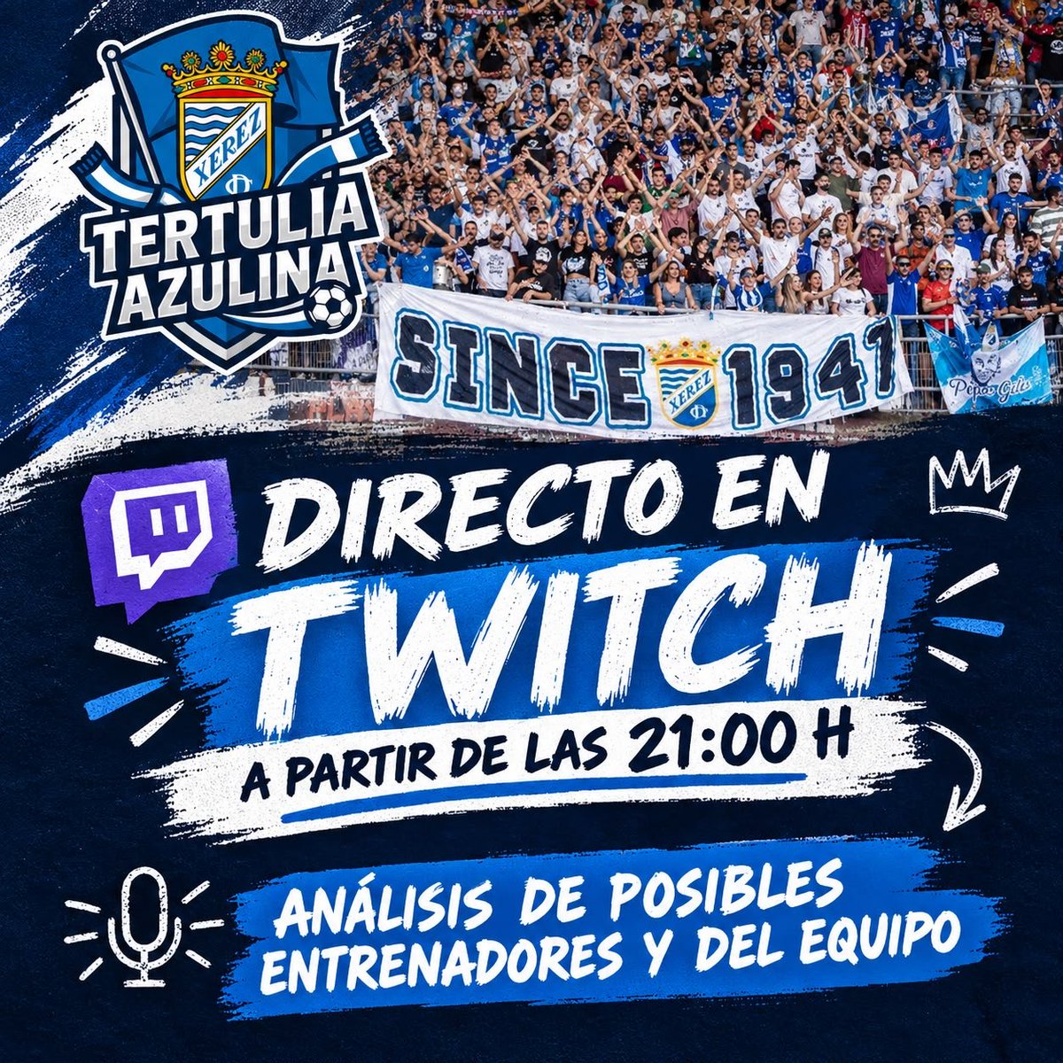 TertuliaAzulina's tweet photo. 📺NOS VEMOS HOY, post partido del partido en Huelva y podremos analizar los posibles nuevos entrenadores. OS ESPERAMOS

🔗ENLACE EN EL HILO⏬⏬ https://t.co/Ny0a3dgx4u