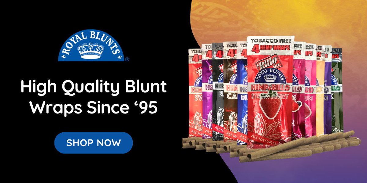 SmokeAndVapeCA's tweet photo. High-quality blunt wraps since 1995 👑
Royal Blunts Hemparillo Wraps
Tobacco-free hemp wraps, 4 per pack, every flavor you need
Ships free over $49 anywhere in Canada 🇨🇦

Shop now: https://t.co/WRc5pUCbPv

#smokeandvape https://t.co/rabN7xTjKo