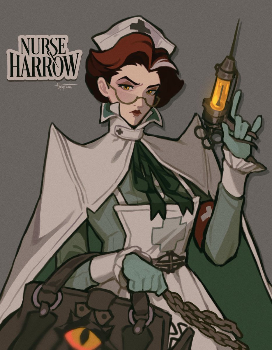 tipsytrains's tweet photo. Nurse Harrow #deadlock https://t.co/c7bc7IKOc7