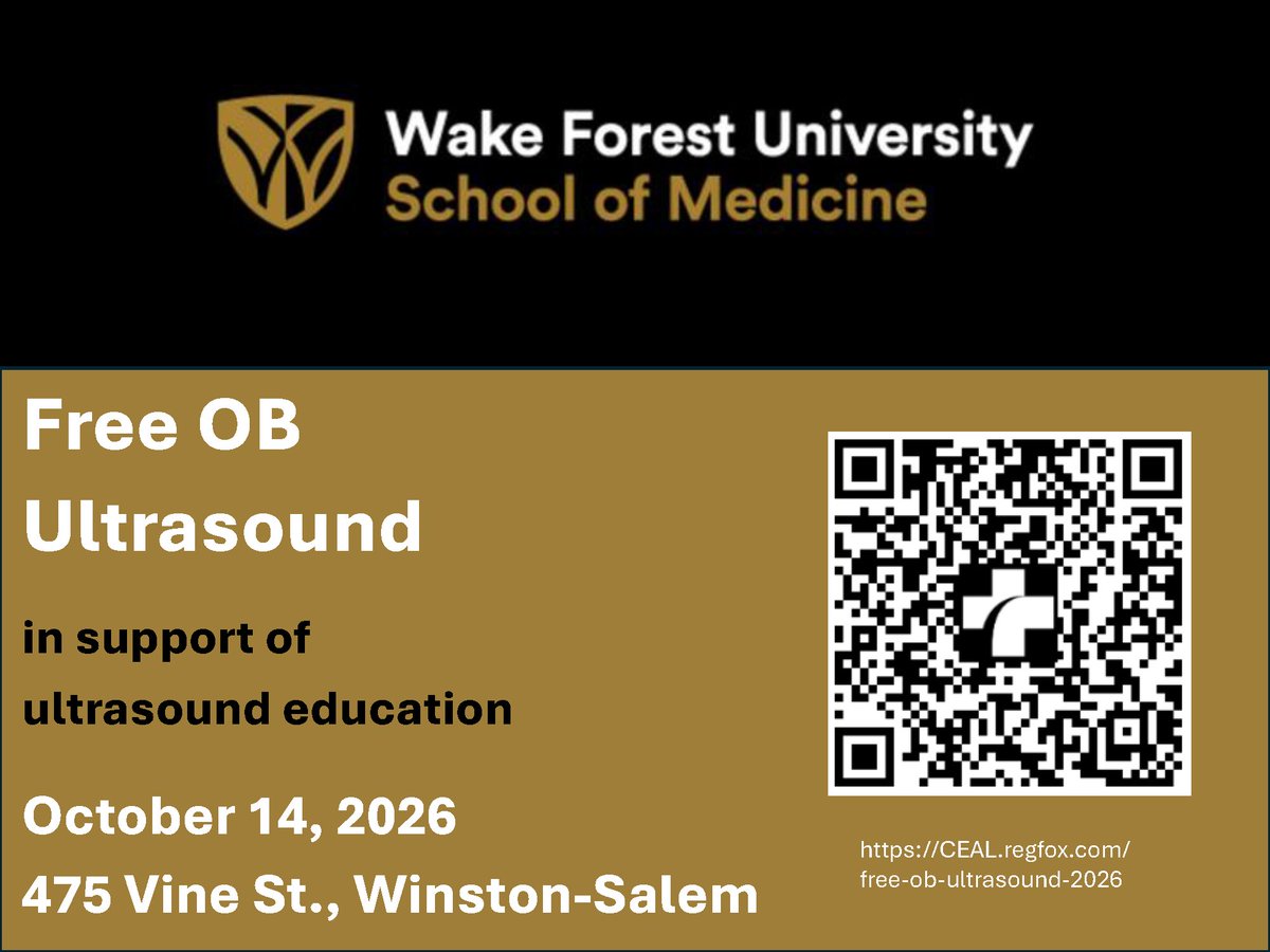WakeForestCEAL's tweet photo. Join us for Free OB Ultrasound!
https://t.co/JiuLR1K7yo

---
@AtriumHealthWFB @UltrasoundWake @wakeforestmed #onlineclass  #scanning #cometrainwiththebest #healthcareexcellence #healthcare #September #virtualdidactics https://t.co/I7K365O8Jw