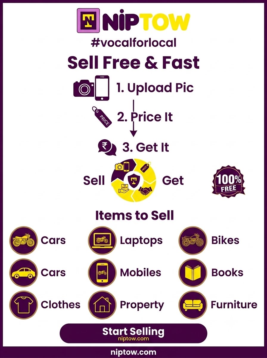 niptow's tweet photo. https://t.co/VIxIYHGtgV : People you can trust
To Indians, From Indians — Simply, Instantly &amp; 100% Free to Sell.
#vocalforlocal #localbusiness #BechdoSABNiptowAB https://t.co/8BfsNAjf8J