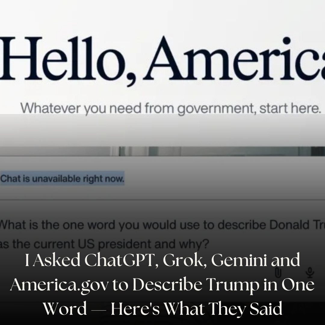 IBTimesUK's tweet photo. From 'disruptive' to 'polarizing', the AI answers were surprisingly different
#Disruptive #Polarizing #America #Gemini
Read more: https://t.co/07hHtVjW6G https://t.co/VobZeXjOq0
