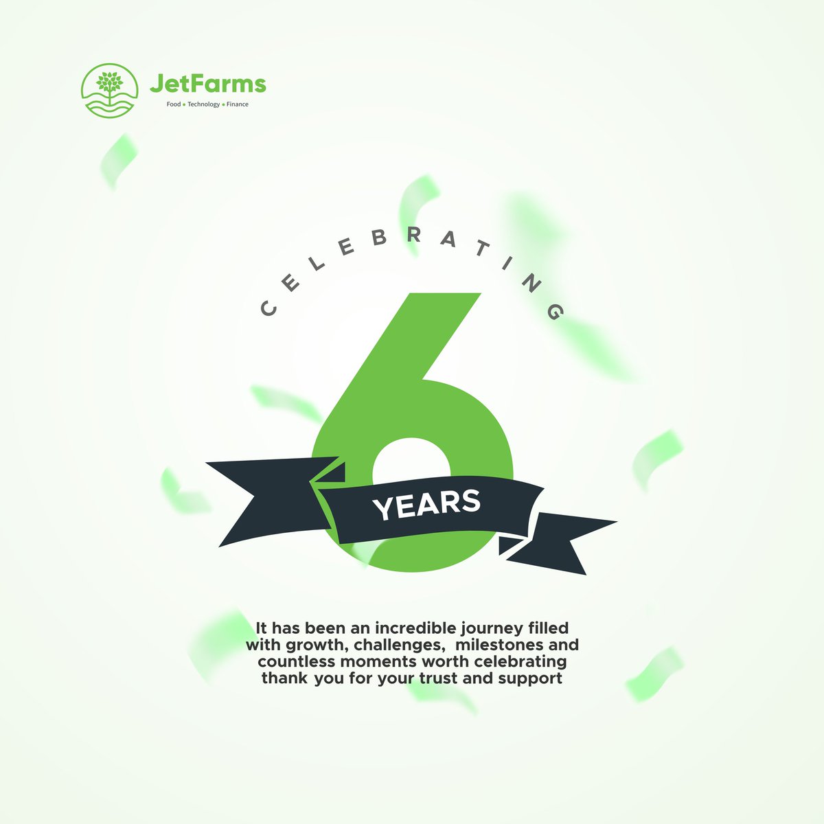 jetfarmsng's tweet photo. 6 years of Jetfarms.
A journey of growth, challenges, lessons, and milestones worth celebrating.
We’re grateful to everyone who has trusted, supported, and grown with us along the way.
Here’s to 6 years and to many more milestones ahead.
#JetfarmsAt6 #Jetfarms https://t.co/mrxwWMG4Wt