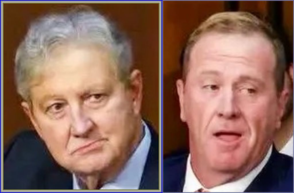 JohnLukeSam1's tweet photo. Look at the smug, stupid faces of these two lying bastard scumbag conspiracy-driven MAGATs, Schmitt &amp; Kennedy,  fantasizing they got the great Jack Smith to perjure himself when all they did was make total fools of themselves &amp; the entire MAGAT cult of sycophantic Trumptards. https://t.co/UMeLTjjCtj