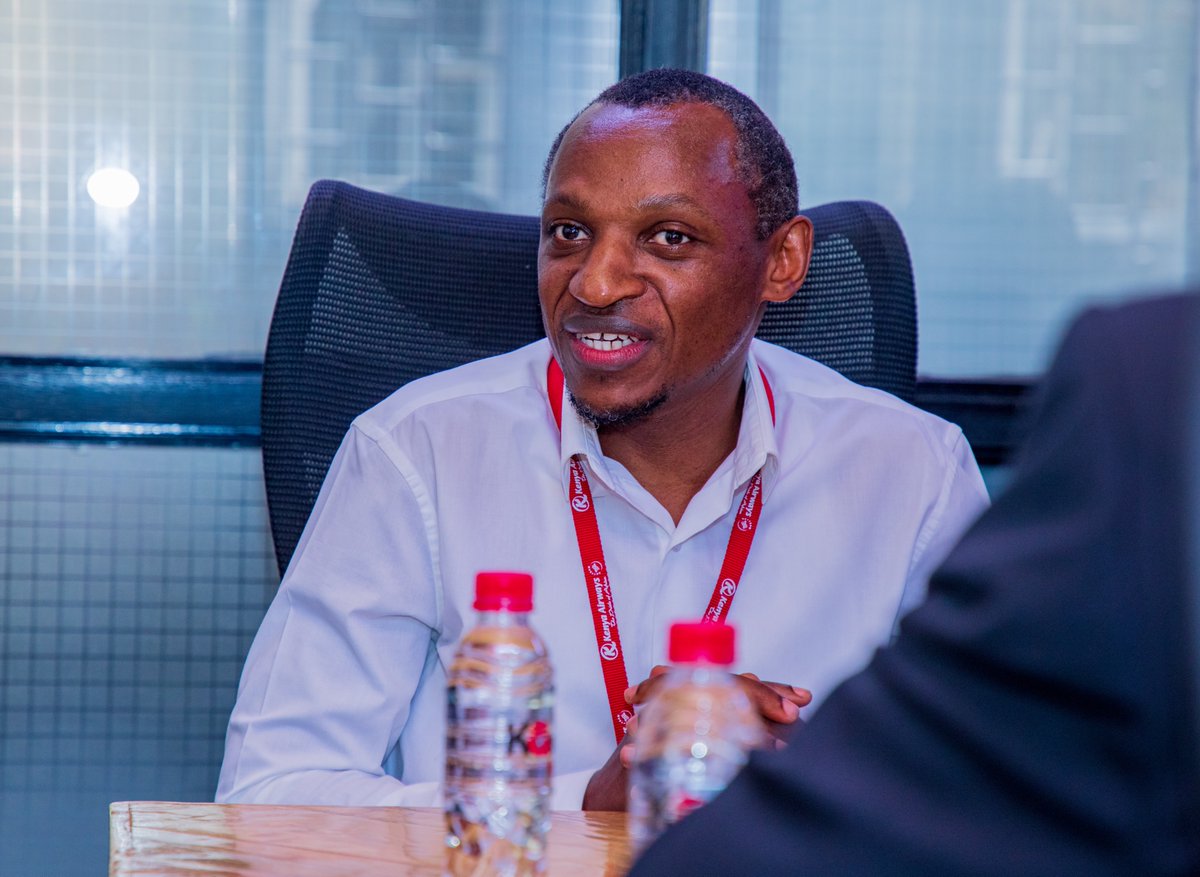 KenyaAirways's tweet photo. Today, our Chief Commercial and Customer Officer, Julius Thairu, hosted veteran broadcaster and media personality Fred Obachi Machoka at our headquarters as we celebrate two remarkable 50-year journeys.

The engagement provided an opportunity to reflect on our shared history, the changing media and aviation landscape, and the role both Kenya Airways and Fred have played in connecting Kenyans and telling the stories that have shaped our country over the years. We also explored opportunities to collaborate as we mark these two remarkable milestones.

As Kenya Airways celebrates 50 years of connecting people, markets and cultures, Fred celebrates five decades of connecting with audiences through radio and entertainment. Here’s to 50 years of impact, memories and milestones, and to many more years of keeping Kenya connected and entertained.

#ThePrideOfAfrica