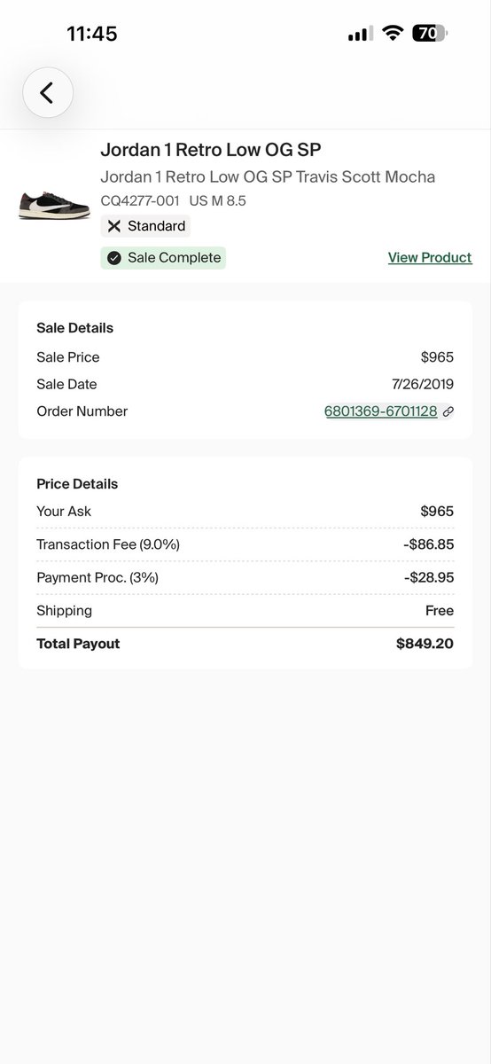 BoggsIRL's tweet photo. @MrUnloved1s The mocha Travis low. I hit that on the Travis website for retail when they released. At the time I was down really bad and honestly didn’t even have the money to buy them. Ended up flipping them on stockx. It has been a chase shoe of mine since. One day it’ll be back! https://t.co/kEeRNeyXza