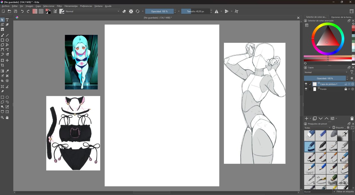 StarlightNPC__'s tweet photo. Ya prepare el primer dibujo y como tocara para octubre, toca una Rebecca con traje de gatita sexy jaja

· WIP 1
[ #rebecca #cyberpunk #edgerunners #WIP #artmoots ] https://t.co/k5s5VTs6zo