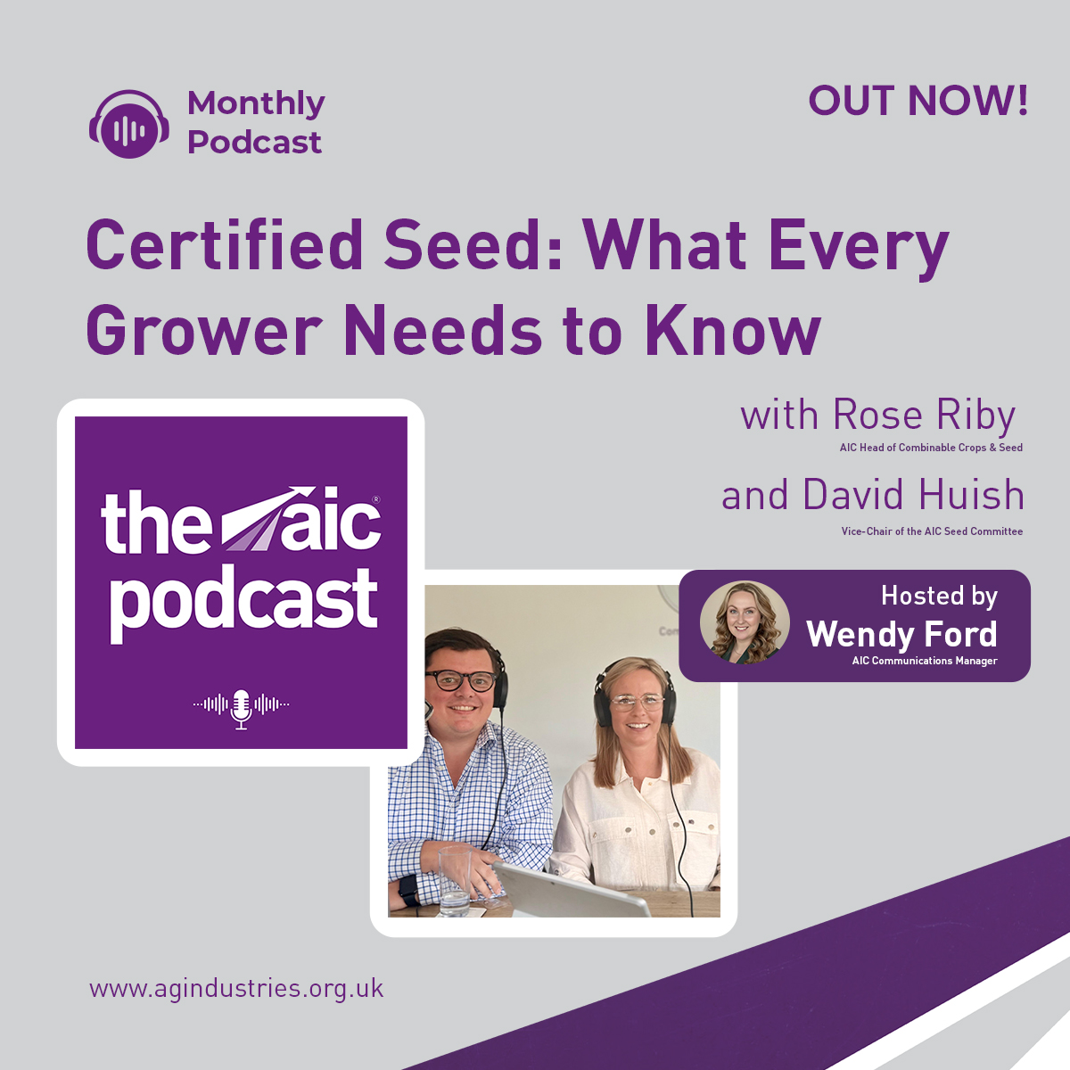 agindustriesUK's tweet photo. 🎙️ “I think it’s trust in a bag.” - David Huish, Vice Chair of the AIC Seed Committee

NEW Episode:  Certified Seed: What Every Grower Needs to Know

🎧 Listen, subscribe and learn more: https://t.co/Ohb9n6Vzfu

#TheAICPodcast
#agriculture
#podcast
#certifiedseed https://t.co/Gn3RmzZZZF