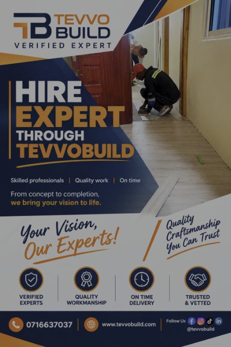 tevvobuild's tweet photo. Looking for trusted experts for your next building or home improvement project? 🏗️✨

📞 0716637037
🌐 https://t.co/9aUt0NXrjJ

#TevvoBuild #Construction #HomeImprovement #construction #viral #interiordesign https://t.co/Z0Bn3xIOio