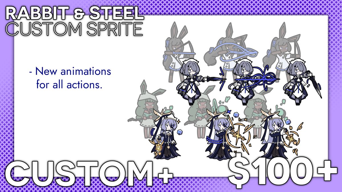 xen0moonz_101's tweet photo. hey have you heard of the co-op mmo boss raid style boss rush roguelite game called rabbit &amp; steel, and did you know that it features rabbits, rabbits, and did i mention rabbits?

well would you like your own character in it, instead?
(with a cool splash art too?)

DM for info https://t.co/Cgc4F2YWrB