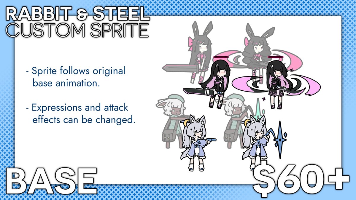 xen0moonz_101's tweet photo. hey have you heard of the co-op mmo boss raid style boss rush roguelite game called rabbit &amp; steel, and did you know that it features rabbits, rabbits, and did i mention rabbits?

well would you like your own character in it, instead?
(with a cool splash art too?)

DM for info https://t.co/Cgc4F2YWrB