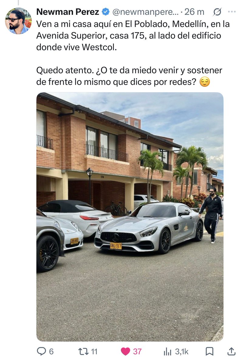 newmanperezX's tweet photo. Cerrándole el hocico al supuesto socio de Westcol @ElHigh_, más colgado que el mejor amigo de Karol G… 😏

@Westcol, si tú no vas a dar la cara, por lo menos mándame gente que tenga palabra y sostenga de frente lo que dice por redes.

Porque hablar es muy fácil. Cumplir, aparecer y responder por lo que uno dice ya es otra historia.

Hasta ahora, mucho ruido y muy poca seriedad. Salió igual que Kris R.: habla mucho, pero cuando toca responder, desaparece.

Y aunque me ataquen, sigo firme con @MrStivenTc1616. No te dejes amedrentar por ninguno de ellos. Yo te respaldo y te apadrino en este proceso.