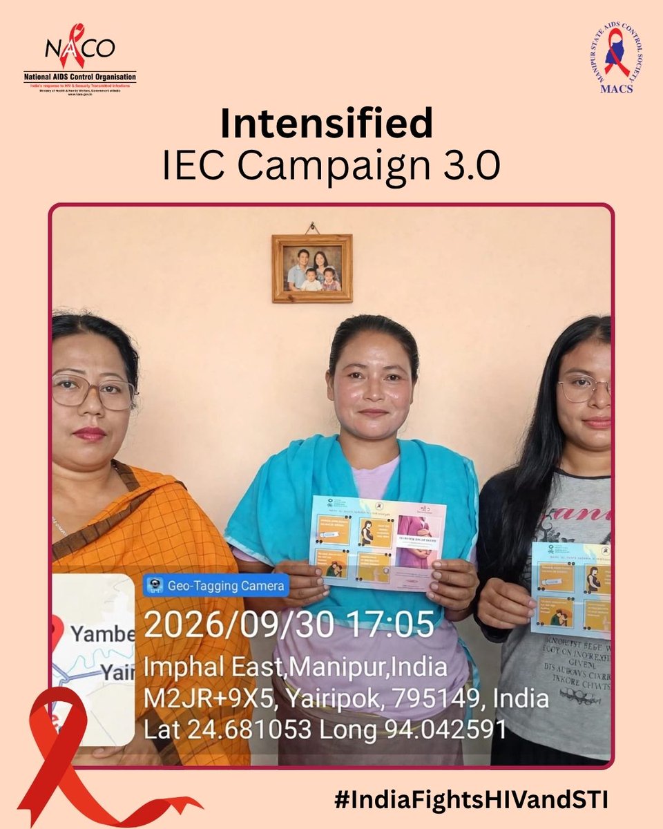 ManipurAIDS's tweet photo. As part of the 2-Month Intensified IEC Campaign, Manipur State AIDS Control Society is taking HIV &amp; STI information straight to every doorstep in Manipur.
#IndiaFightsHIVandSTI #KnowYourHIVStatus #HIVAwareness #HIVPrevention
#EndAIDS #EndStigma @NACOINDIA https://t.co/2JJRyV8Qr8