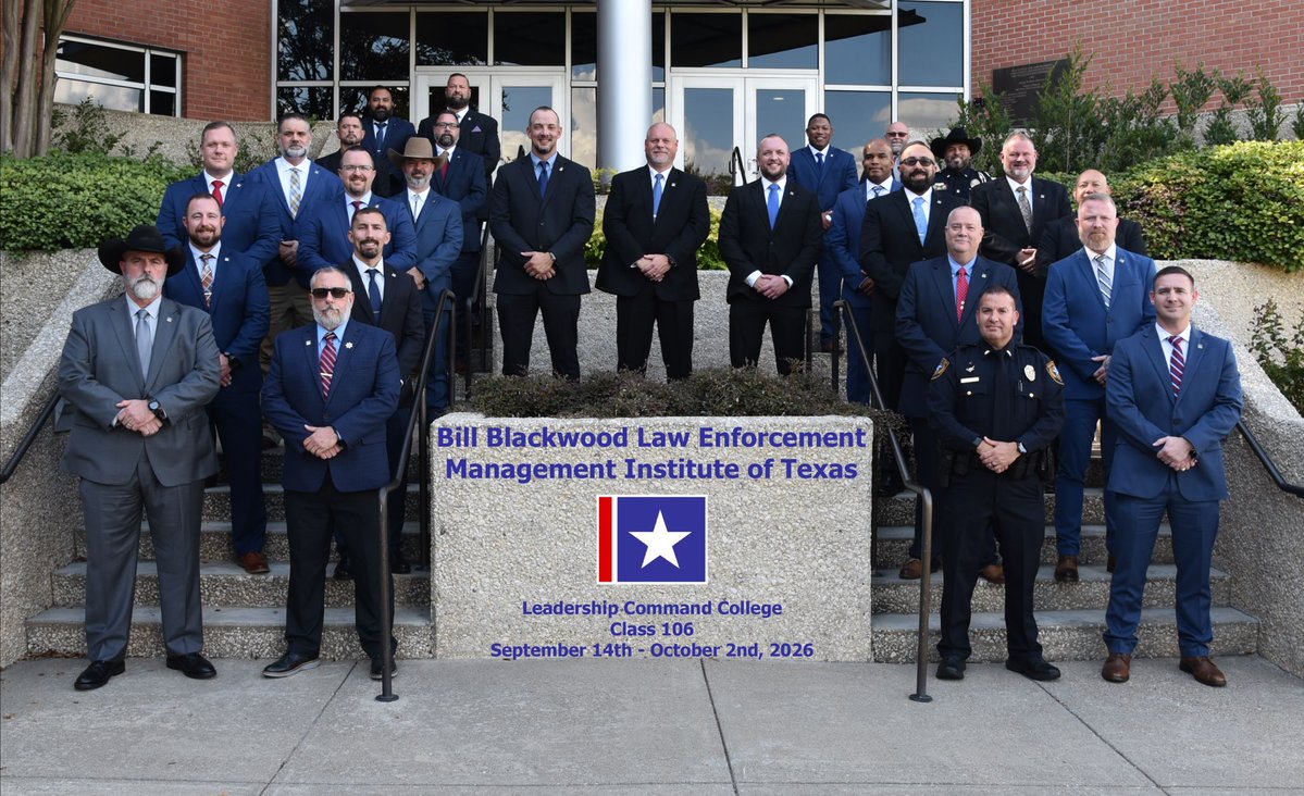 UTSA_Police's tweet photo. This accomplishment reflects Captain Smith’s commitment to professional growth, leadership, and excellence in public safety.

Please join us in congratulating Captain Smith on this outstanding achievement! 👏 https://t.co/8lMe4WHkv8
