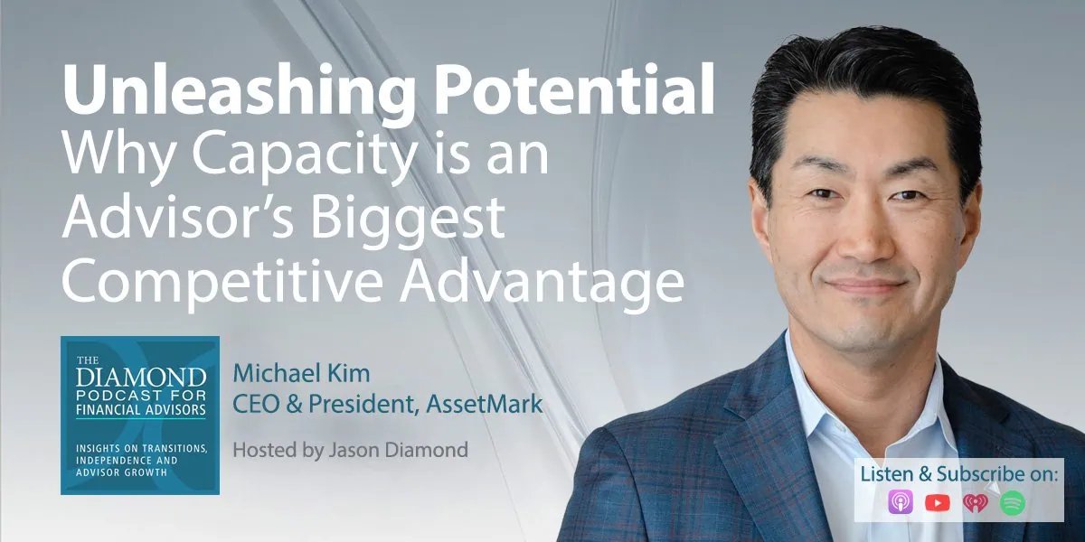 AssetMark's tweet photo. What does it take to build an advisory business that can grow while keeping client relationships at the center?

In the latest episode of The Diamond Podcast for Financial Advisors, AssetMark President and CEO Michael Kim joins Jason Diamond to discuss the evolving role of the advisor, the value of holistic guidance and how outsourcing, technology and AI can support deeper client relationships and more durable growth.

Listen to the episode: https://t.co/N0jFCzWsbF

#FinancialAdvisors #AdvisorGrowth #WealthManagement #AssetMark