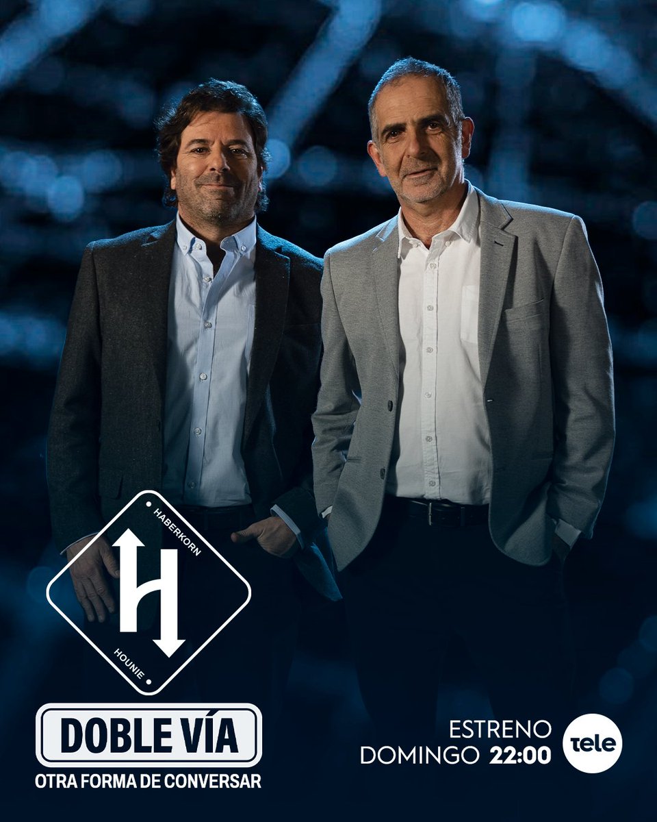 doblevia12's tweet photo. Estrenamos #DobleVia, un programa periodístico con entrevistas diferentes. 

Otra forma de conversar en @teledoce 📺

➡️ Domingo a las 22:00 con @JuanchiHounie y @leohaberkorn ✍🏽 https://t.co/Db22Ym4srI