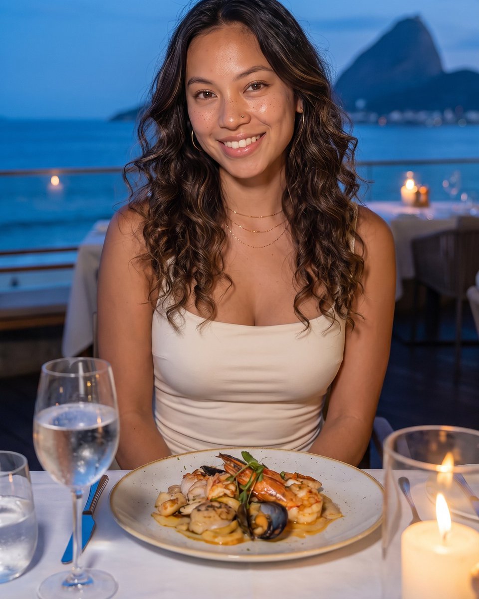 WargoKaren77's tweet photo. This view made dinner taste twice as good. 🍽️🌊
Good food, better company, and an ocean I’ll never forget. Save this spot — who would you bring to a sea-view dinner? Link in bio for my everyday beach essentials. #seaviewrestaurant #dinnerwithaview https://t.co/IZ1SWdDQW6