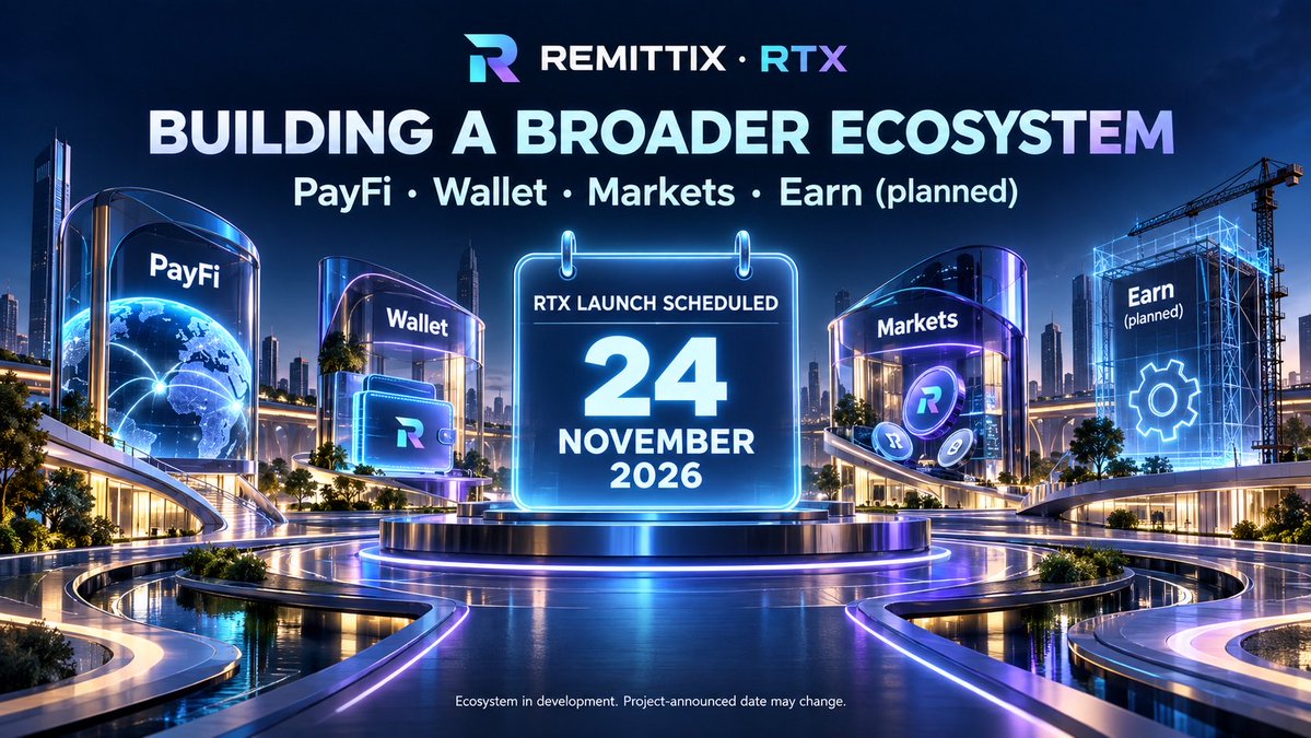 LaurentBalat's tweet photo. Payments, a mobile wallet, trading and planned earning products: Remittix is developing a broader ecosystem. The team has scheduled the RTX launch for 24 November 2026, a concrete milestone to follow. Delivery will be key. #Remittix #RTX #PayFi https://t.co/bfWtfPOQwp