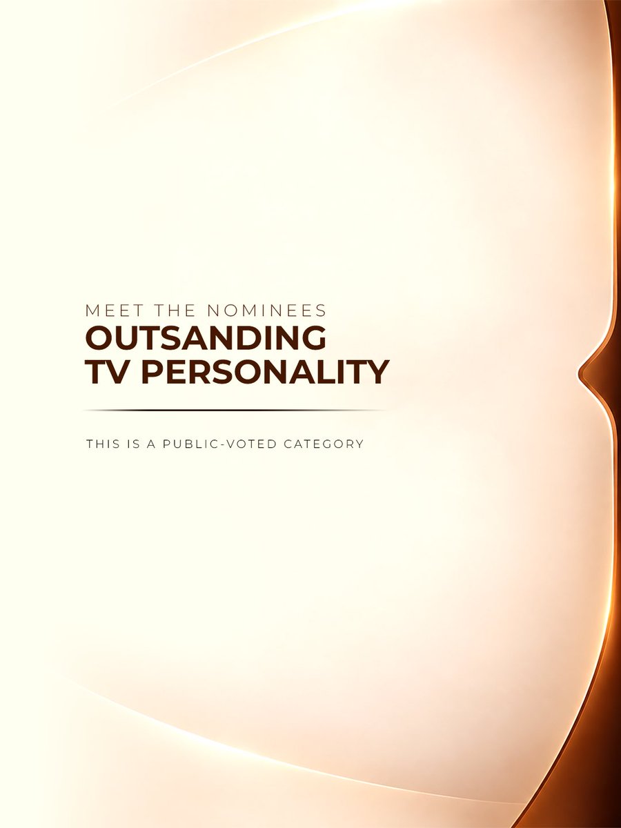 nxthonors's tweet photo. 𝐎𝐮𝐭𝐬𝐭𝐚𝐧𝐝𝐢𝐧𝐠 𝐓𝐞𝐥𝐞𝐯𝐢𝐬𝐢𝐨𝐧 𝐏𝐞𝐫𝐬𝐨𝐧𝐚𝐥𝐢𝐭𝐲
The Nominees are: 

•Thandeka Tshabalala (Big Brother Mzansi)
•Temi Nkem (Big Brother Naija) 
•Liyema Pantsi (Big Brother Mzansi) 
•Tram (Big Brother Naija) 
•Nneoma “Nomy” Chukwu (Big Brother Naija)
•Ugo Nwokolo (The Grit) 
•Patrick Ligay (PM Xtra) 
•Chidera Eggerue (Heartbeat) 
•Mercy Nicole (PM Xtra)
•Ricky Jumbo (Big Brother Naija) 

This is a Public-Voted Category 
#NXTHonors2026