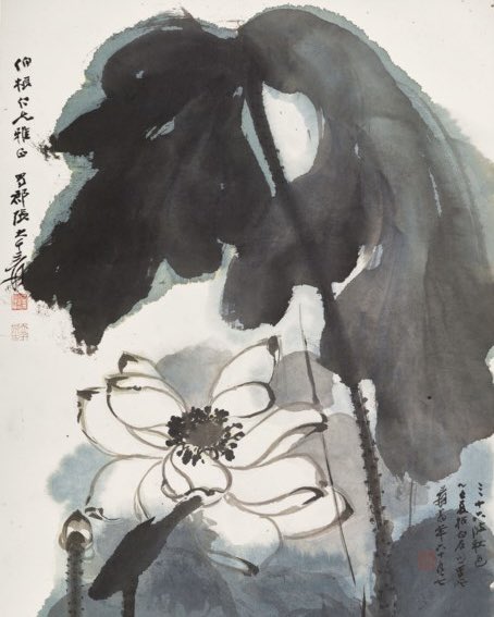 125diary's tweet photo. paintings by Zhang Daqian (b. 1899) https://t.co/261tL7qHwO