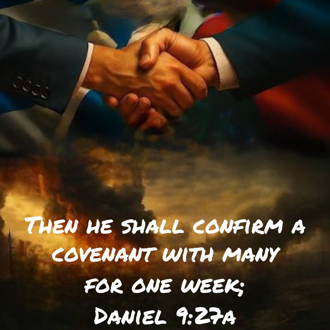 EvgFredHiggins's tweet photo. The Antichrist will arise from WW3 as the peacemaker. His seven year "covenant with many" will be focused on peace with Israel who is a superior military power and central to the war. Lasting peace can only be achieved for man or nation through the True Prince of Peace - Jesus. https://t.co/HSaLIcoeGB