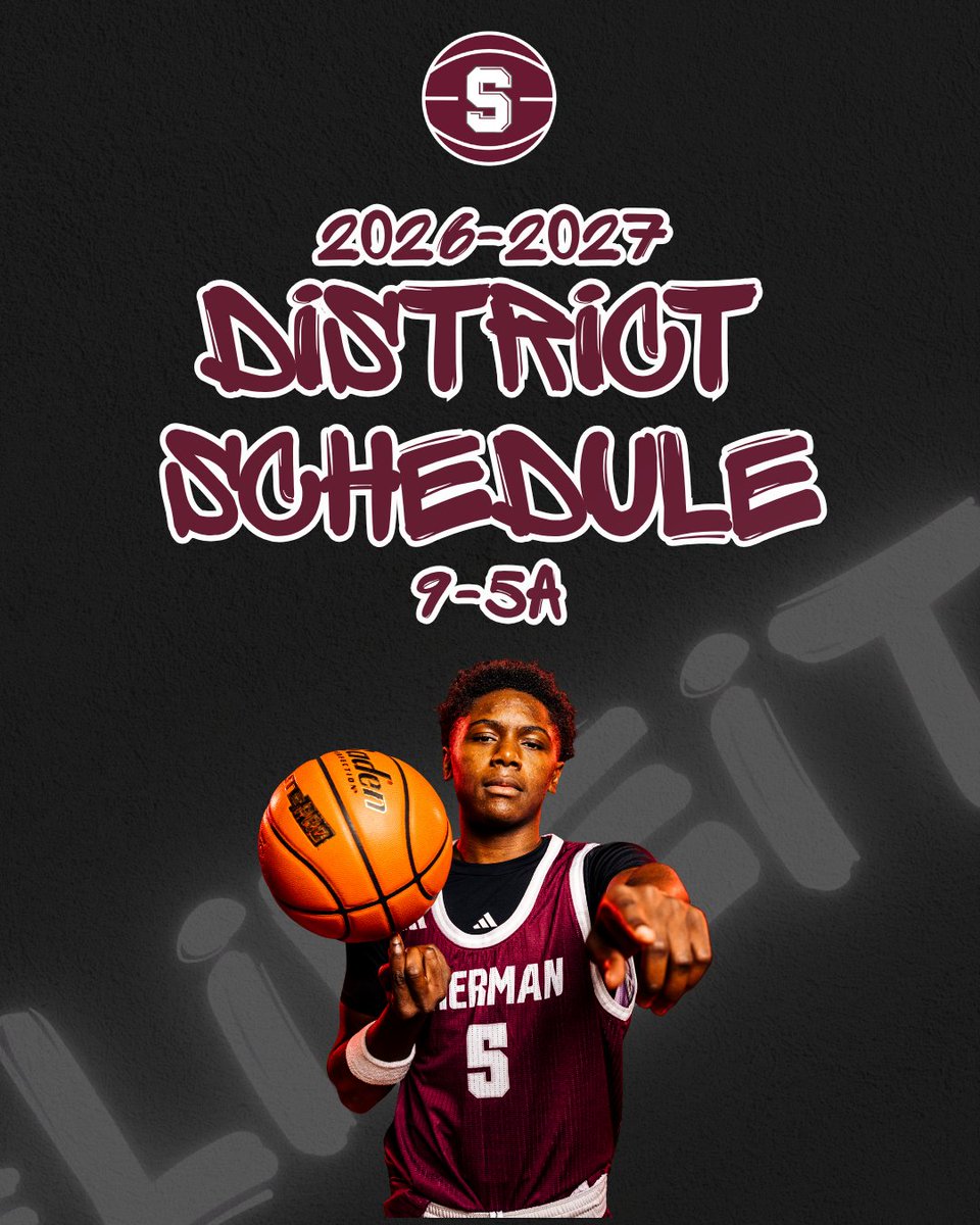 SHBearcatBB's tweet photo. ๐จ 2026โ2027 DISTRICT SCHEDULE ๐จ
Mark Your Calendars. Bearcat Basketball is Back Soon!
#LiveIT https://t.co/t6tDUdHLu0