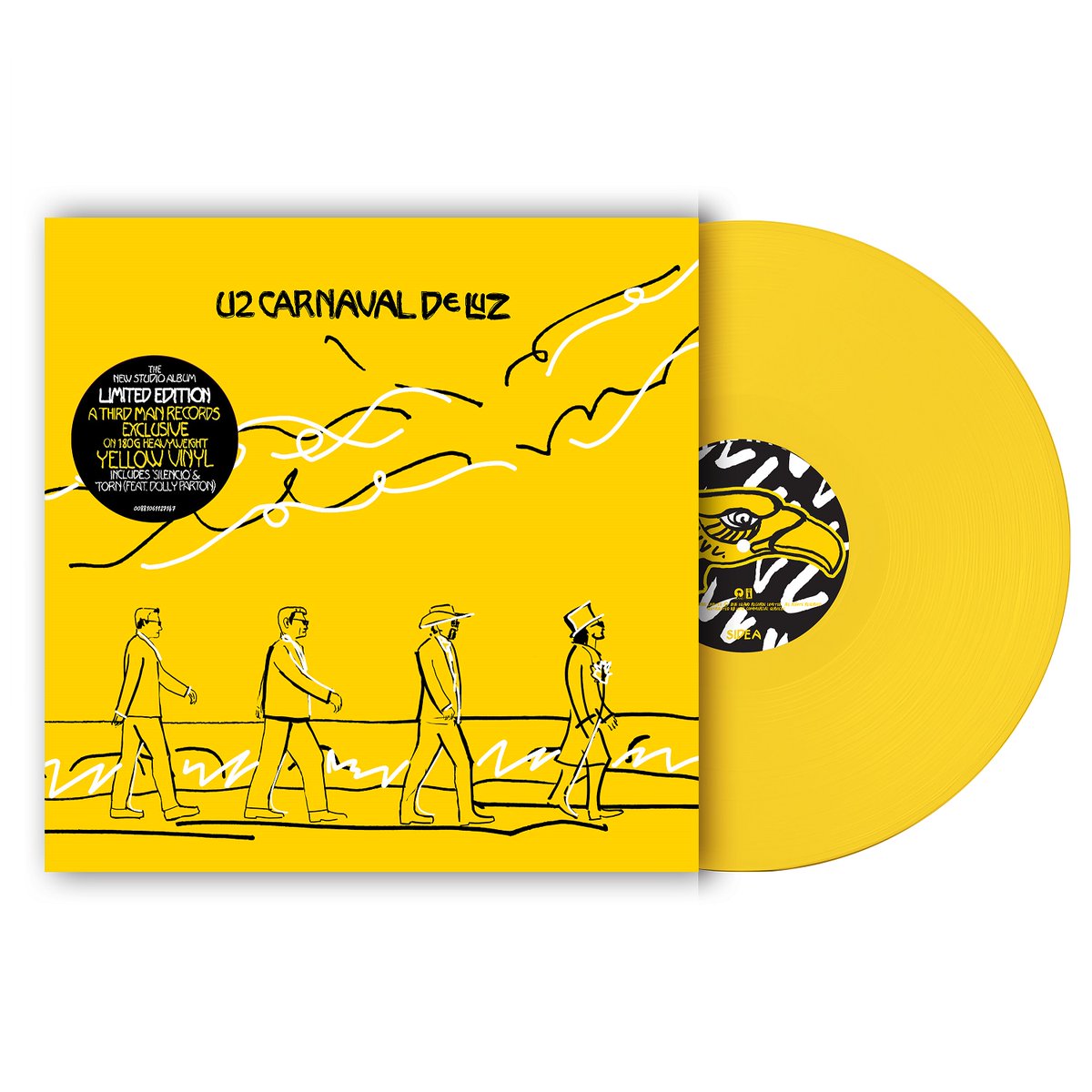residentmusic's tweet photo. ***New Format***
U2
Carnaval De Luz
Limited *Third Man Records Edition* Yellow LP with Alternative Artwork
Preorder: https://t.co/h2g8HYCAwY

As if waves of excitement weren't already crashing against us as we await U2's new opus, they've upped the ante with this gorgeous Third Man Records Exclusive edition! It's vibrant. It's limited. It's gone if you don’t act fast! 
Note: at the label's request, this edition is exclusively available to UK customers

@U2 @IslandRecords @islandrecordsuk