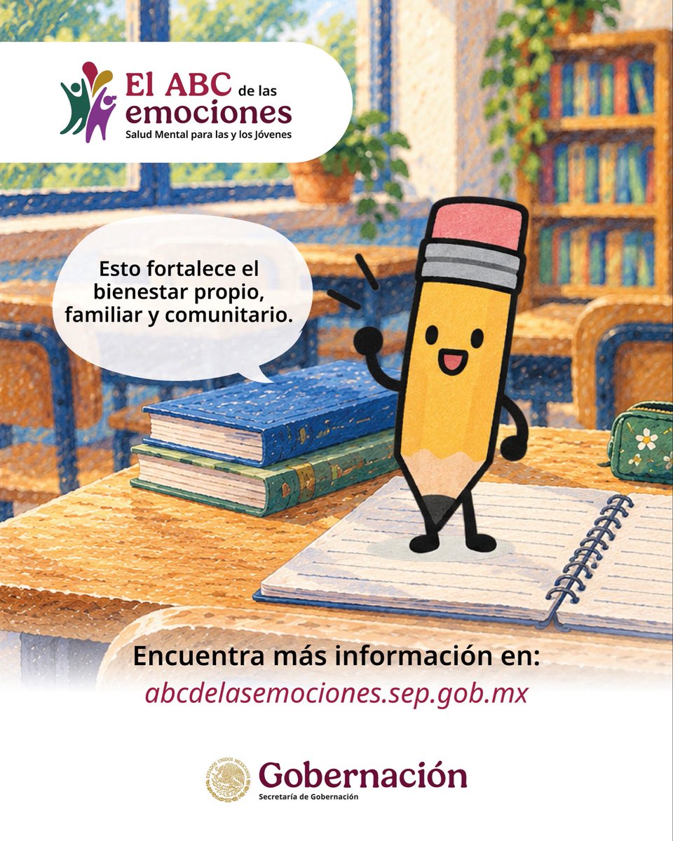 SEGOB_mx's tweet photo. 💛 Cuidarnos también es estar presentes para las y los demás.

Pequeñas acciones pueden fortalecer el bienestar emocional y construir redes de apoyo que hacen la diferencia. 🫂

🧠 Conoce más en #ElABCDeLasEmociones:
https://t.co/XqA2sDe5SY

☎️ Línea de la Vida: 800 911 2000 https://t.co/f7lC6Bb9vn