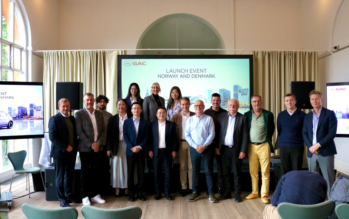 GAC_MOTOR's tweet photo. Three moments. One big step for GAC in the Nordics.🚗
🚢 AION UT shipments set sail for the Nordic market.
🛣 Nordic media got behind the wheel in Copenhagen.
✨ GAC officially launched in Denmark and Norway.
AION UT is also among the candidates for the 2027 Car of the Year award. 🏆
From first shipments and firsthand drives to a growing local presence, our Nordic journey is underway. And there’s more to come. ⚡🌿
Follow @GACEurope for more updates.
Learn more: https://t.co/HSJ2mJjr2J
#GAC #WhereCraftMeetsTechnology #AIONUT #launch #GACTheEngineers