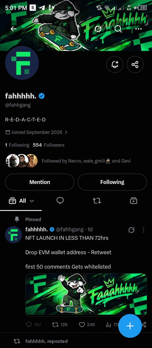diceydave230's tweet photo. @Gheefted_01 @fahhgang 0x2a37bbdbb097bfc6b19a2616d2fe9f2597197f97 https://t.co/GfDqnxkfXl