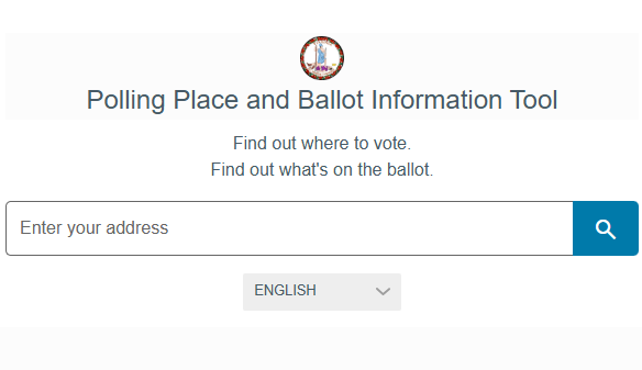 vaELECT's tweet photo. The polling place lookup tool for the November 3 general election is live.

Enter your address to see your early voting location(s), Election Day polling place and ballot dropboxes for your locality.

Use the lookup tool here >> https://t.co/hsaaBE7Xae https://t.co/DStYePeNJz