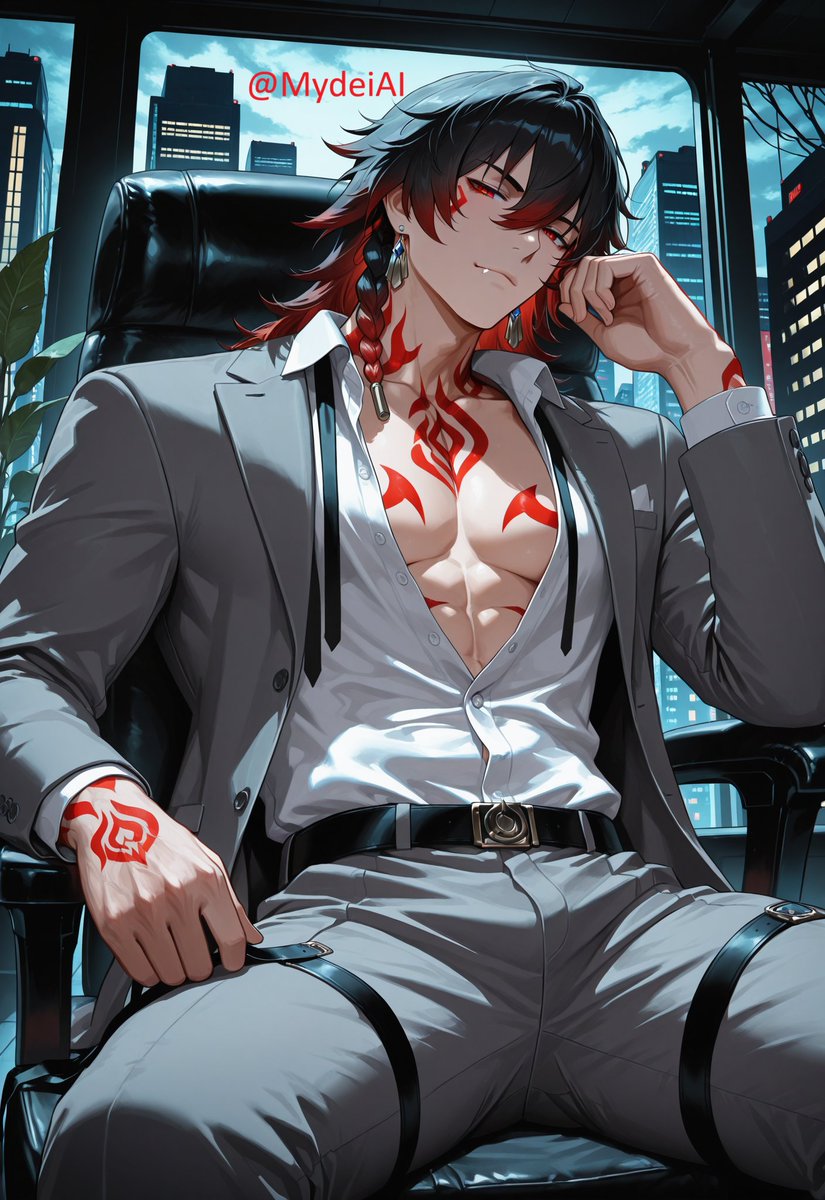 MydeiAI's tweet photo. Meeting with your new boss. Dark Mydei. What's on the agenda next? 💼🔥
#AIart️️️️️️️️️️️️️️️️️️️️️️️️️️️️️️️️️️️️️️️️️️️️️️️️️️️ #mydei #HonkaiStarRail #hsr #PixAI https://t.co/1pwc27GvU5