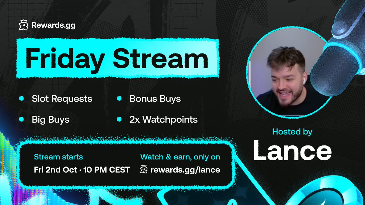 RewardsVip's tweet photo. We noticed you loved it that much... so we brought it back 🥳🎉

@lancekick comes back for another run this Friday 10 pm CEST!

Stay tuned 👀👀 https://t.co/Auuk1KnwTy