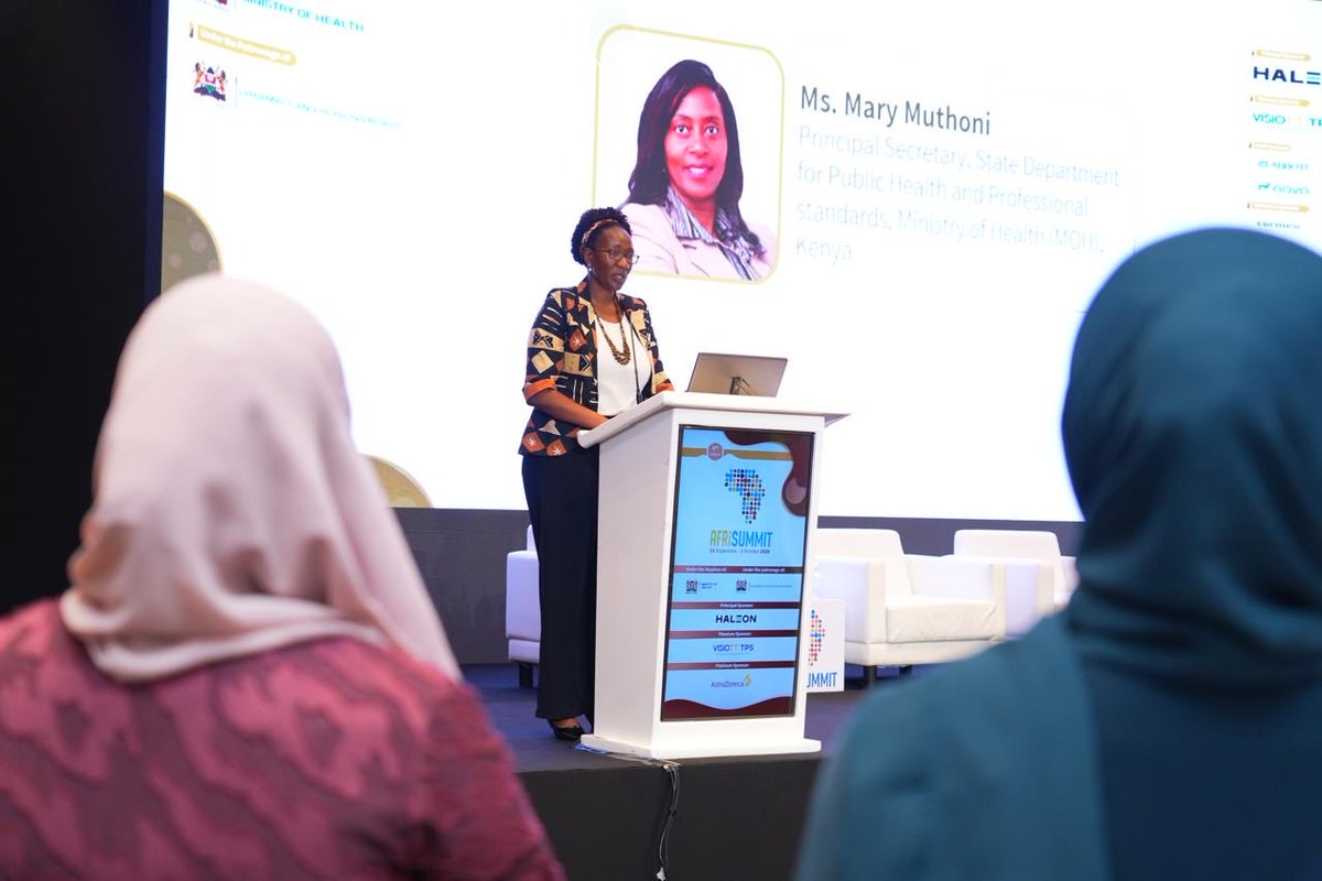 MOH_Kenya's tweet photo. Kenya has reaffirmed its commitment to strengthening pharmaceutical regulation, advancing local manufacturing and promoting regulatory convergence across Africa.

Speaking on behalf of Principal Secretary, State Department for Public Health and Professional Standards,  Mary  Muthoni, during the closing of the 6th PharmaReg AfriSummit 2026 in Nairobi, Deputy Director-Medical Services,Dr Grace Ikahu said strong regulatory systems are critical to ensuring access to safe, effective and quality-assured medical products.

The PS, highlighted the need to strengthen regulatory harmonisation, post-market surveillance, digital transformation and measures to combat substandard and falsified medical products.

The Ministry will continue strengthening the Pharmacy and Poisons Board towards higher levels of regulatory maturity and implementing the Health Products and Technologies Local Manufacturing Strategy 2026–2030, while working with African partners through the African Medicines Agency and other regional platforms to advance regulatory convergence, information sharing and reliance.